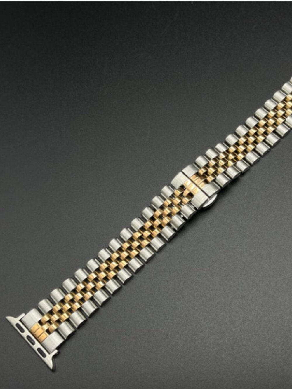 Apple Style Replacement Jubilee Steel Bracelet (Steel and Rose Gold)